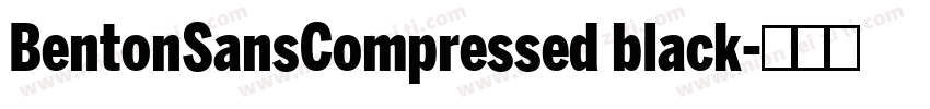 BentonSansCompressed black字体转换